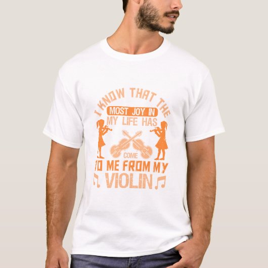 Violin player saying shirt gift (Vorderseite)
