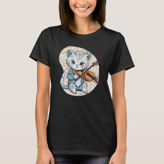 Violin Player Violinist Orchestra Viola Instrument T-Shirt (Vorderseite)