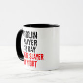 Violin Player Zombie Joke Tasse (Vorderseite Links)