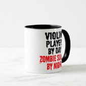 Violin Player Zombie Joke Tasse (VorderseiteRechts)