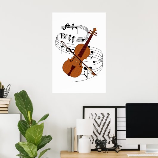 Violin Poster (Heimbüro)