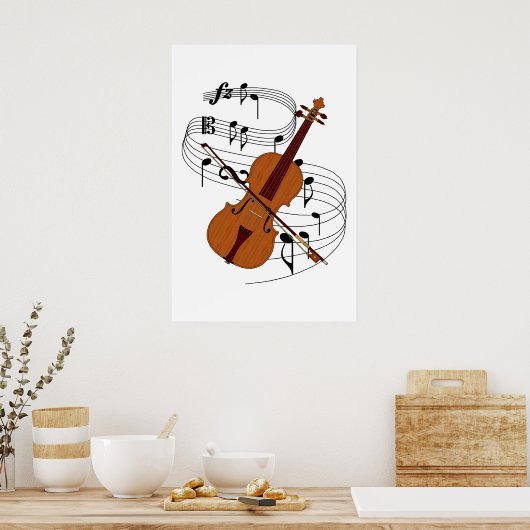 Violin Poster (Küche)