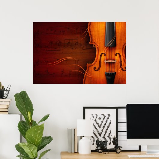 Violin Poster (Heimbüro)