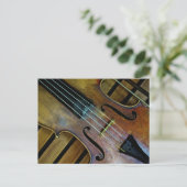 Violin Postkarte (Stehend Vorderseite)