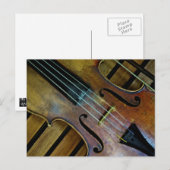 Violin Postkarte (Vorne/Hinten)