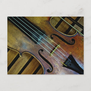 Violin Postkarte