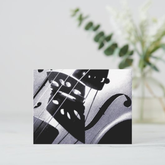 Violin Postkarte (Stehend Vorderseite)