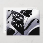 Violin Postkarte (Vorne/Hinten)