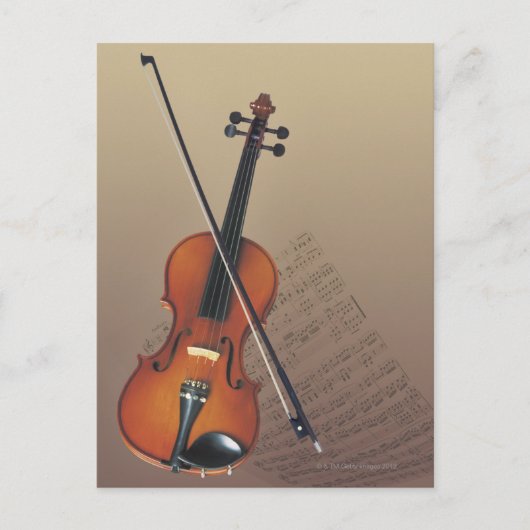 Violin Postkarte (Vorderseite)