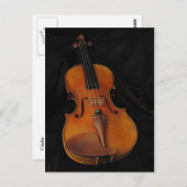 Violin Postkarte (Vorne/Hinten)