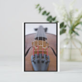 Violin Postkarte (Stehend Vorderseite)