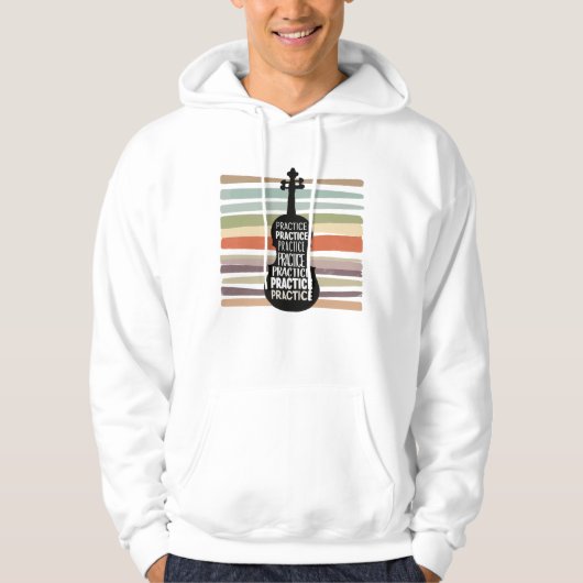 violin retro hoodie (Vorderseite)