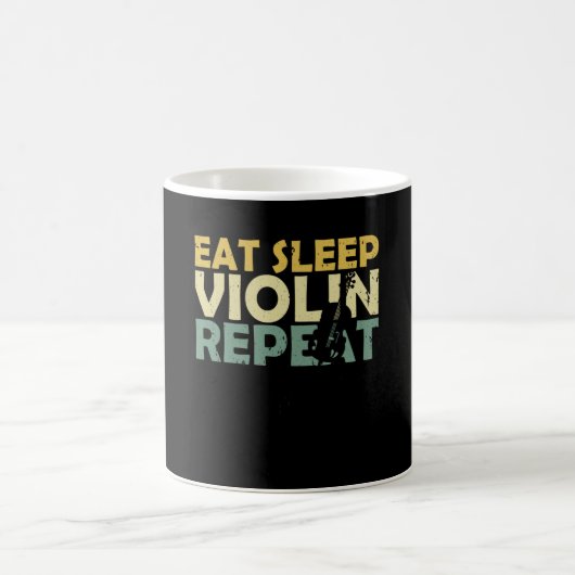 Violin Retro Kaffeetasse (Mittel)