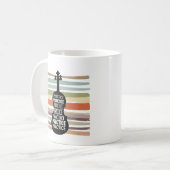 violin retro kaffeetasse (Vorderseite Links)