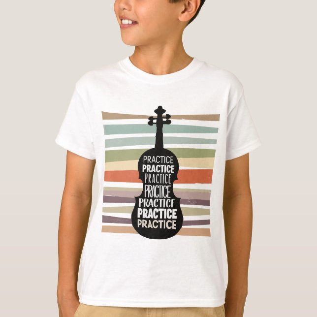 violin retro T-Shirt (Vorderseite)