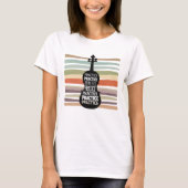 violin retro T-Shirt (Vorderseite)