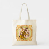 Violin Rhythm Totbeutel Tragetasche (Rückseite)