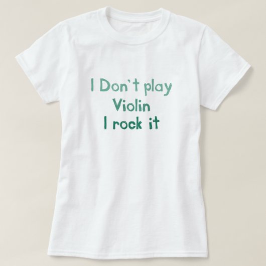 Violin Rock It T - Shirt - Ladys (Design vorne)
