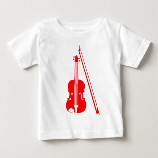 Violin - Rot Baby T-shirt (Vorderseite)