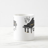 Violin-Schlüssel-Flügel Mann Kaffeetasse (Mittel)