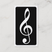 violin-Schlüssel Visitenkarte (Rückseite)