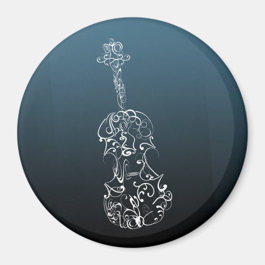 Violin Scrawl Magnet (Vorne)