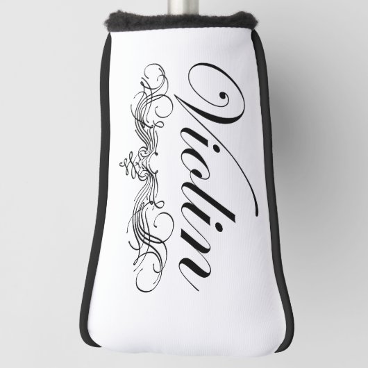 Violin Script Golf Headcover (Rotieren 90)