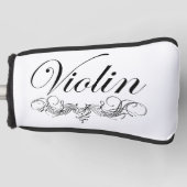 Violin Script Golf Headcover (Vorderseite)