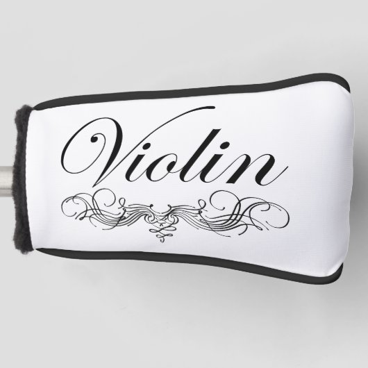 Violin Script Golf Headcover (Vorderseite)