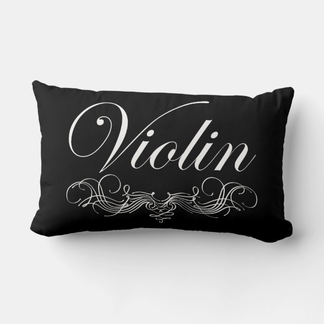 Violin Script Lendenkissen (Rückseite)