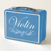 Violin Script Metall Brotdose (Rückseite)