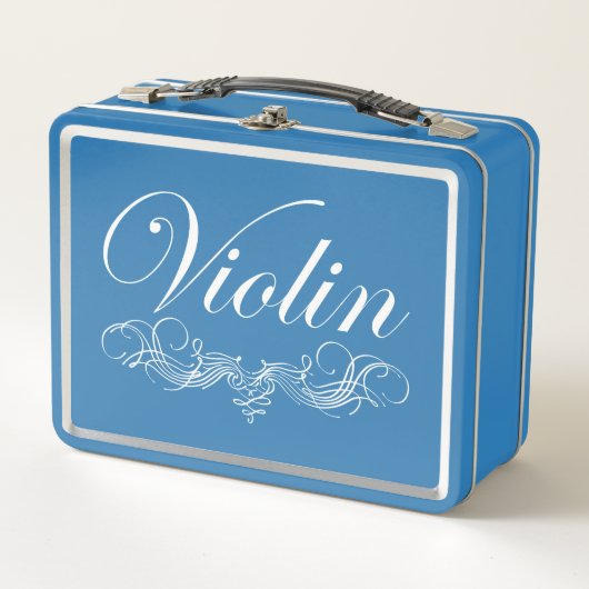 Violin Script Metall Brotdose (Vorderseite)