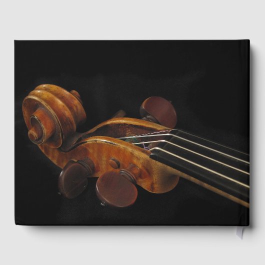 Violin Scroll Birthday Party Gästebuch (Rückseite)