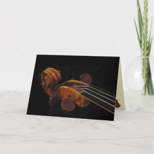 Violin Scroll Karte