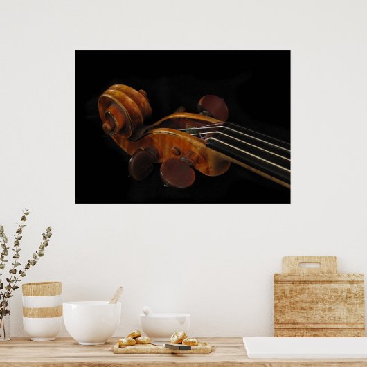 Violin Scroll Poster (Küche)