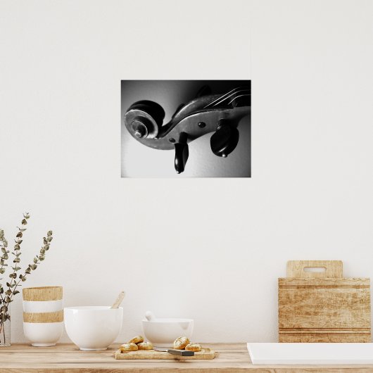 Violin Scroll Poster (Küche)