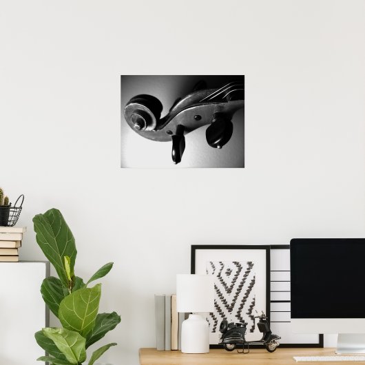 Violin Scroll Poster (Heimbüro)