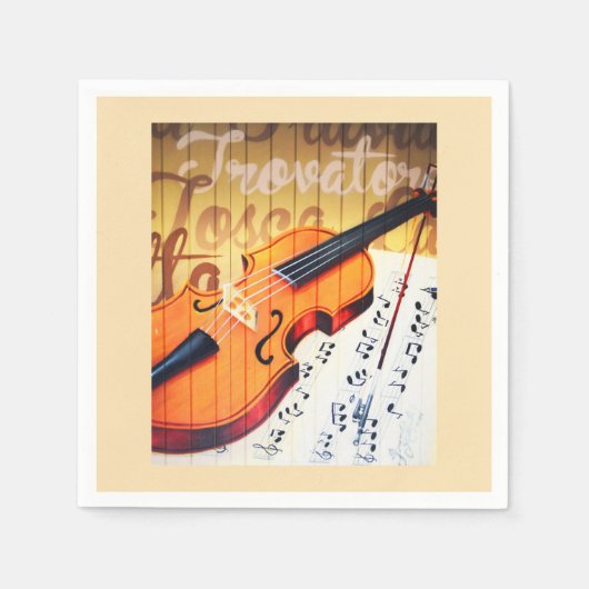 Violin Serviette (Vorderseite)