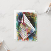 Violin Sketch Karte (Vorderseite/Rückseite Beispiel)