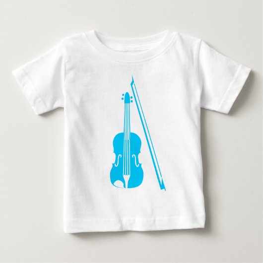 Violin - Sky Blue Baby T-shirt (Vorderseite)