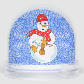Violin Snowman Snow Globe Schneekugeln (Rückseite)