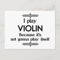 Violin - Spielen Sie sich selbst Funny Deko Music