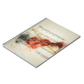 Violin Spiral Notebook Notizblock (Linke Seite)