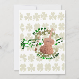 Violin St. Patrick's Day Feiertagskarte