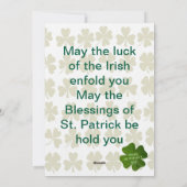 Violin St. Patrick's Day Feiertagskarte (Rückseite)