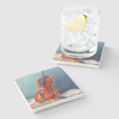 Violín Steinuntersetzer (Seitenansicht)