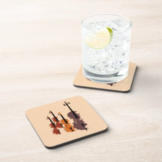 Violin String Instrument Streichquartett Getränkeuntersetzer (Rechte Seite)