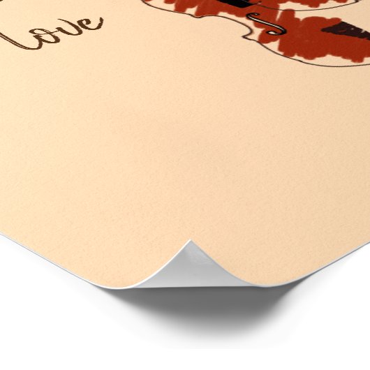 VIolin String Instrument Streichquartett Poster (Ecke)