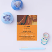 Violin Strings, Violin Lessons Advertising Flyer (Einzeln)