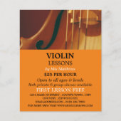 Violin Strings, Violin Lessons Advertising Flyer (Vorne)